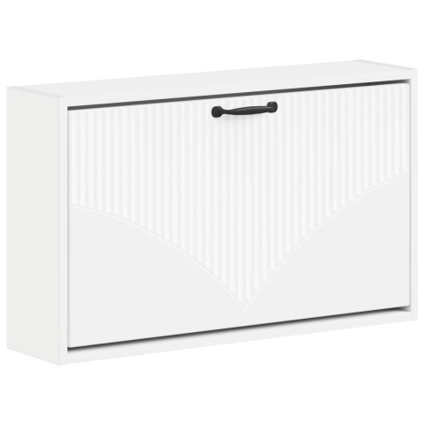 VidaXL Wisząca szafka na buty HOORN 71 x 17 x 43 cm Biały