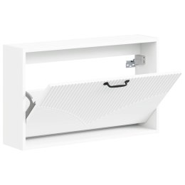 VidaXL Wisząca szafka na buty HOORN 71 x 17 x 43 cm Biały
