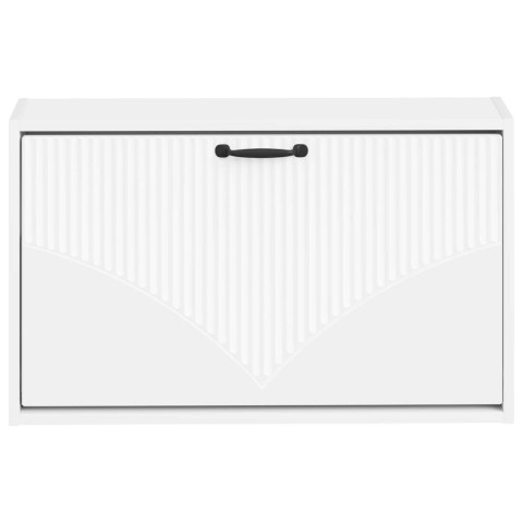 VidaXL Wisząca szafka na buty HOORN 71 x 17 x 43 cm Biały