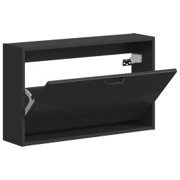 WISZĄCA SZAFKA NA BUTY HOORN 71 X 17 X 43 CM CZARNY