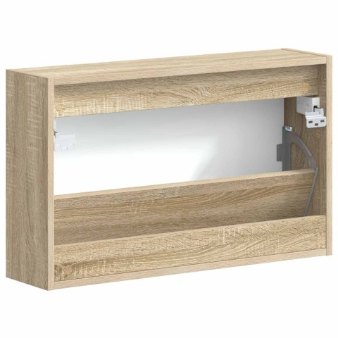 VidaXL Wisząca szafka na buty HOORN 71 x 17 x 43 cm dąb Sonoma