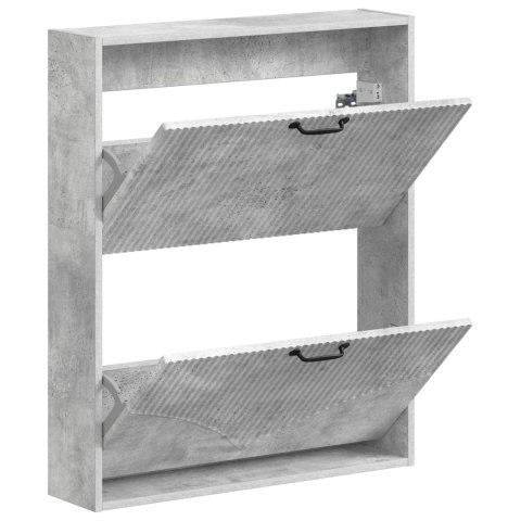 WISZĄCA SZAFKA NA BUTY HOORN 71 X 17 X 86 CM BETONOWY SZARY