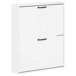 VidaXL Wisząca szafka na buty HOORN 71 x 17 x 86 cm Biały