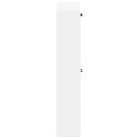 VidaXL Wisząca szafka na buty HOORN 71 x 17 x 86 cm Biały