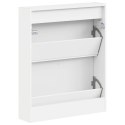VidaXL Wisząca szafka na buty HOORN 71 x 17 x 86 cm Biały