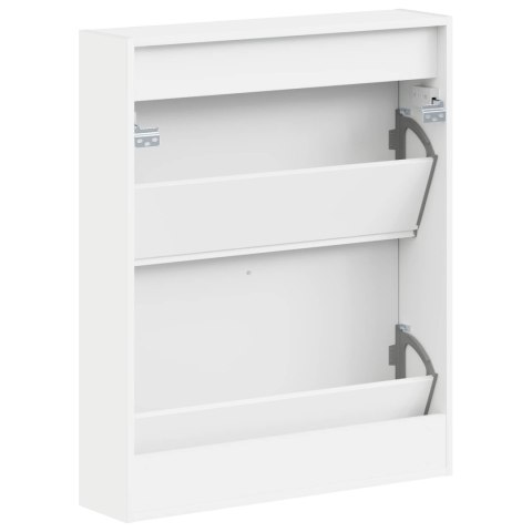 VidaXL Wisząca szafka na buty HOORN 71 x 17 x 86 cm Biały