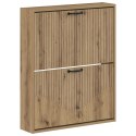 VidaXL Wisząca szafka na buty HOORN 71 x 17 x 86 cm Dąb artisan