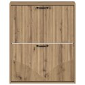 VidaXL Wisząca szafka na buty HOORN 71 x 17 x 86 cm Dąb artisan