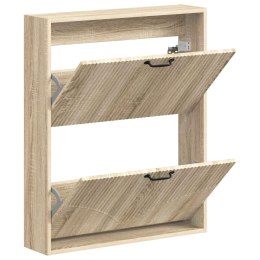 VidaXL Wisząca szafka na buty HOORN 71 x 17 x 86 cm dąb Sonoma