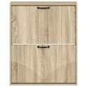 VidaXL Wisząca szafka na buty HOORN 71 x 17 x 86 cm dąb Sonoma