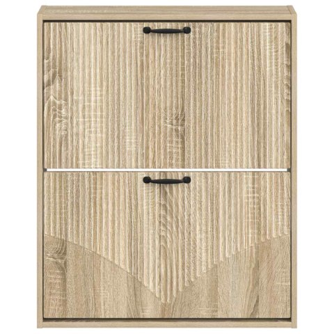VidaXL Wisząca szafka na buty HOORN 71 x 17 x 86 cm dąb Sonoma