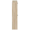 VidaXL Wisząca szafka na buty HOORN 71 x 17 x 86 cm dąb Sonoma