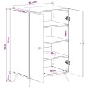 VidaXL Szafka na buty BREDA 59,5 x 39,5 x 90 cm Drewno inżynieryjne