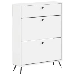 VidaXL Szafka na buty BREDA 78 x 24 x 103 cm Drewno inżynieryjne Biały