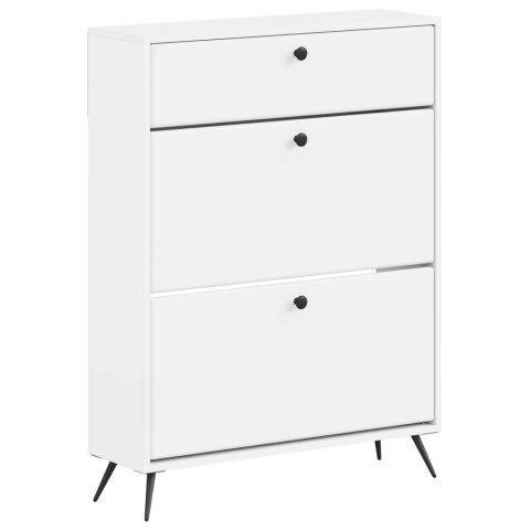VidaXL Szafka na buty BREDA 78 x 24 x 103 cm Drewno inżynieryjne Biały