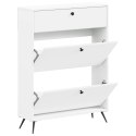 VidaXL Szafka na buty BREDA 78 x 24 x 103 cm Drewno inżynieryjne Biały
