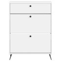 VidaXL Szafka na buty BREDA 78 x 24 x 103 cm Drewno inżynieryjne Biały