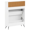 VidaXL Szafka na buty BREDA 78 x 24 x 103 cm Drewno inżynieryjne Biały