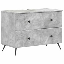 VidaXL Szafka pod umywalkę BREDA Betonowy szary 82 x 41 x 59 cm
