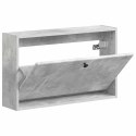 VidaXL Wisząca szafka na buty BREDA 71 x 17 x 43 cm Betonowy szary