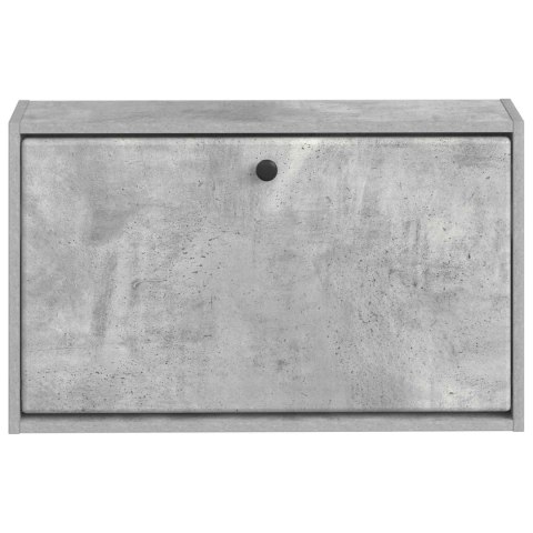 VidaXL Wisząca szafka na buty BREDA 71 x 17 x 43 cm Betonowy szary