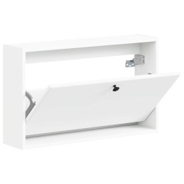 VidaXL Wisząca szafka na buty BREDA 71 x 17 x 43 cm Biały