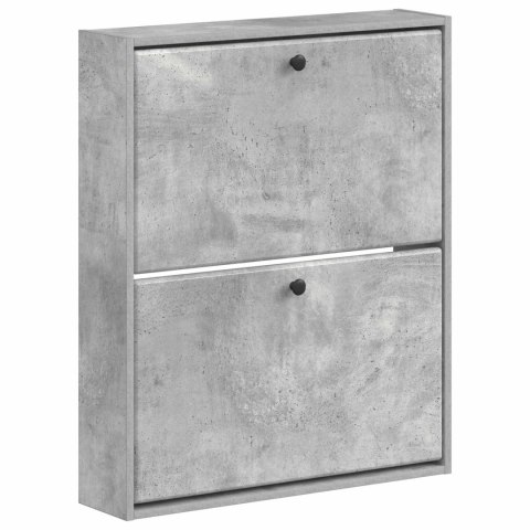 WISZĄCA SZAFKA NA BUTY BREDA 71 X 17 X 86 CM BETONOWY SZARY