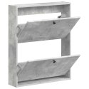 WISZĄCA SZAFKA NA BUTY BREDA 71 X 17 X 86 CM BETONOWY SZARY