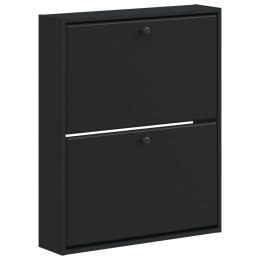 WISZĄCA SZAFKA NA BUTY BREDA 71 X 17 X 86 CM CZARNY