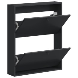 WISZĄCA SZAFKA NA BUTY BREDA 71 X 17 X 86 CM CZARNY