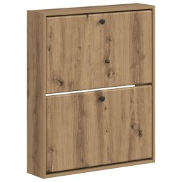 VidaXL Wisząca szafka na buty BREDA 71 x 17 x 86 cm Dąb artisan