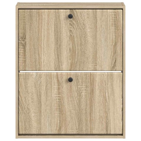VidaXL Wisząca szafka na buty BREDA 71 x 17 x 86 cm dąb Sonoma