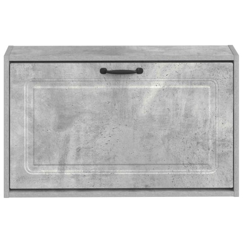 VidaXL Wisząca szafka na buty UTRECHT 71 x 17 x 43 cm Betonowy szary