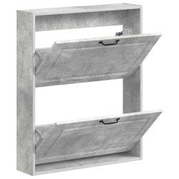 WISZĄCA SZAFKA NA BUTY UTRECHT 71 X 17 X 86 CM BETONOWY SZARY