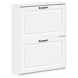 VidaXL Wisząca szafka na buty UTRECHT 71 x 17 x 86 cm Biały