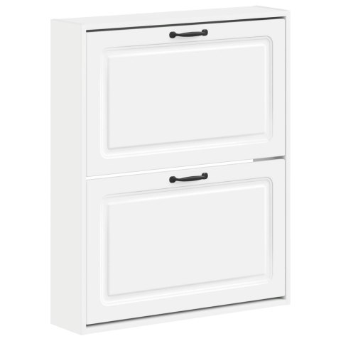 VidaXL Wisząca szafka na buty UTRECHT 71 x 17 x 86 cm Biały