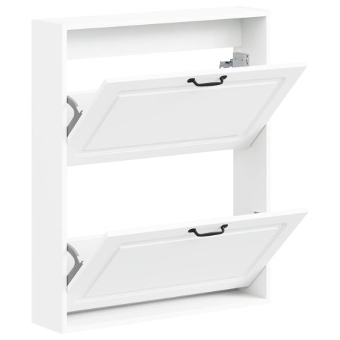 VidaXL Wisząca szafka na buty UTRECHT 71 x 17 x 86 cm Biały