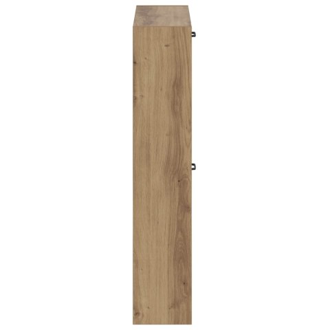 VidaXL Wisząca szafka na buty UTRECHT 71 x 17 x 86 cm Dąb artisan