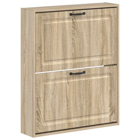 VidaXL Wisząca szafka na buty UTRECHT 71 x 17 x 86 cm dąb Sonoma