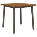 VidaXL 70 x 70 x 75 cm Lite Drewno Akacji Naturalny i kawowy Kwadrat