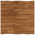 VidaXL 70 x 70 x 75 cm Lite Drewno Akacji Naturalny i kawowy Kwadrat