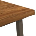 VidaXL 70 x 70 x 75 cm Lite Drewno Akacji Naturalny i kawowy Kwadrat