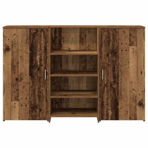 BIURKO RECEPCYJNE STARE DREWNO 155X50X103,5CM DREWNO KLEJONE