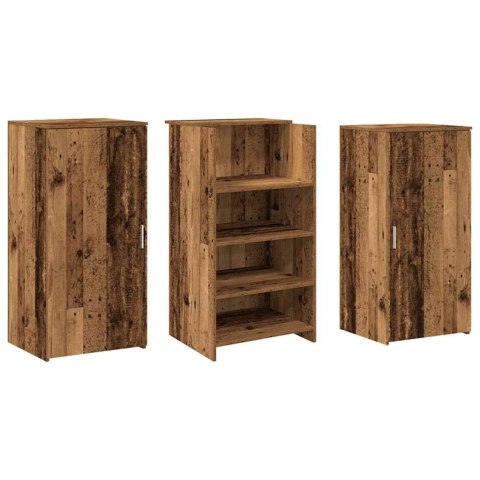 BIURKO RECEPCYJNE STARE DREWNO 155X50X103,5CM DREWNO KLEJONE