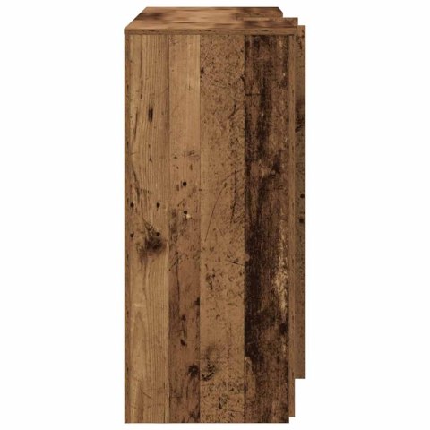 BIURKO RECEPCYJNE STARE DREWNO 155X50X103,5CM DREWNO KLEJONE
