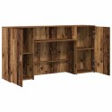 BIURKO RECEPCYJNE STARE DREWNO 200X50X103,5CM DREWNO KLEJONE
