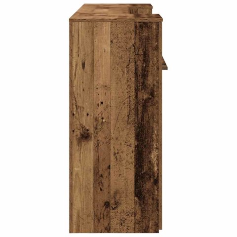 BIURKO RECEPCYJNE STARE DREWNO 200X50X103,5CM DREWNO KLEJONE