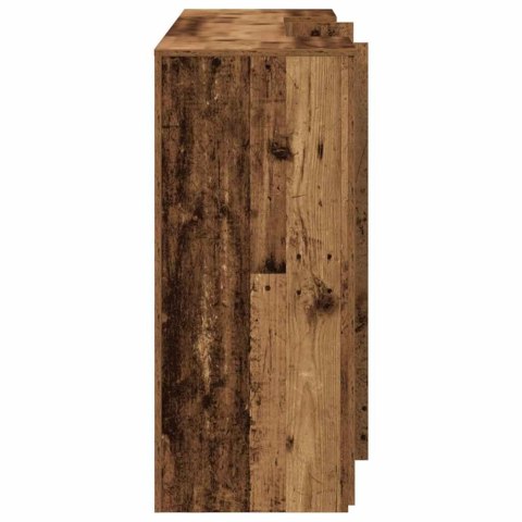 BIURKO RECEPCYJNE STARE DREWNO 200X50X103,5CM DREWNO KLEJONE