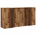 BIURKO RECEPCYJNE STARE DREWNO 200X50X103,5CM DREWNO KLEJONE