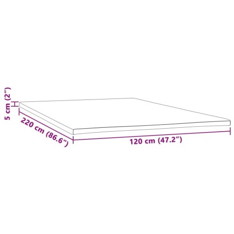 VidaXL Nakładka na materac 120x220x5 cm